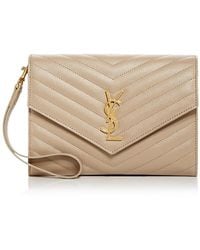 Saint Laurent - Cassandre Matelasse Flap Pouch - Lyst