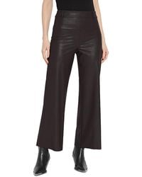 Lyssé - High Rise Faux Leather Cropped Pants - Lyst