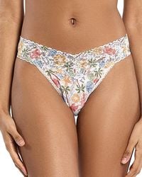 Hanky Panky - Printed Signature Lace Original Rise Thong - Lyst