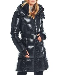 Sam. Skyler Fur Trim Short Down Coat | Lyst