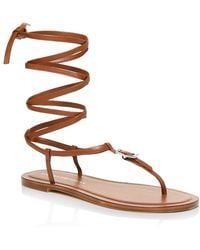 Stuart Weitzman - Georgie Lace Up Sandals - Lyst