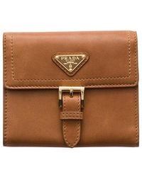 Prada - Small Nappa Leather Wallet - Lyst
