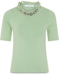 Rabanne - Chain Ribbed Sweater - Lyst