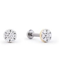 Ana Luisa - Solid Lab-Grown Diamond Circle Flatback Studs - Lyst