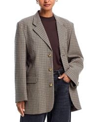 FRAME - The Houndstooth Blazer - Lyst