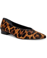 L'Agence - Suzanne Ii Leopard Print Calf Hair Flats - Lyst