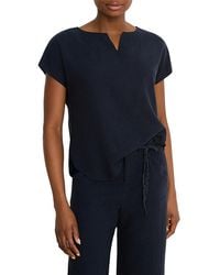 NIC+ZOE - Rumba Split Neck Tee - Lyst