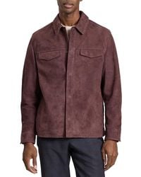 Ted Baker - Wilbur Suede Shirt Jacket - Lyst