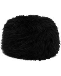 Apparis - Margot Sable Faux Fur Pillbox Hat - Lyst