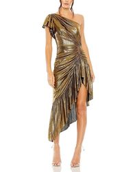Mac Duggal - One Shoulder Flutter Sleeve High Low Dress - Lyst