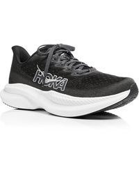 Hoka One One - Mach 6 Wide Lace Up Low Top Running Sneakers - Lyst