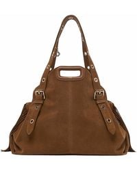 Maje - Suede Miss M Xl Bag - Lyst