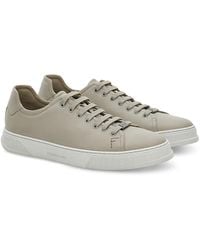Ferragamo - Brucevit Low Top Leather Sneakers - Lyst