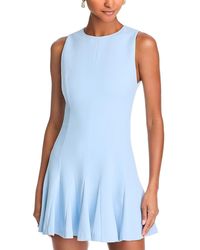 Alice + Olivia - Isa Sleeveless Seamed Flare Mini Dress - Lyst