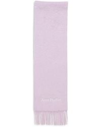 Acne Studios - Alpaca Wool Logo Scarf - Lyst