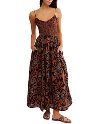 Free People - Sweet Nothings Cotton Midi Dress - Lyst