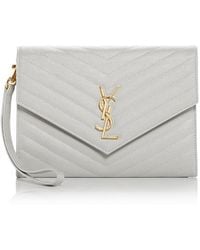 Saint Laurent - Cassandre Matelasse Flap Pouch - Lyst