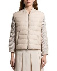 Peserico - Bomber Collar Puffer Vest - Lyst