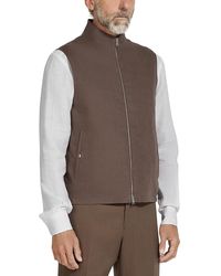 ZEGNA - Oasi Lino Regular Fit Linen Vest - Lyst