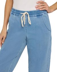 NYDJ - Relaxed Drawstring Pull On Denim Pants - Lyst