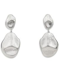 Cult Gaia - Dunia Hammered Nugget Clip On Drop Earrings - Lyst