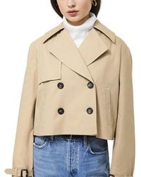 French Connection - Cropped Twill Trench Coat - Lyst