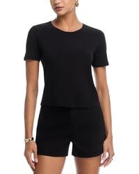 L'Agence - Stormy Crop Tee - Lyst