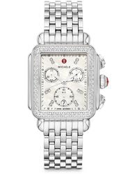 Michele - Deco Chronograph, 33Mm - Lyst