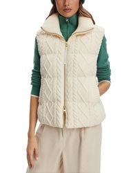Varley - Irina Cable Knit Puffer Vest - Lyst