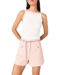 Maje - Liyo High Straight Neck Top - Lyst