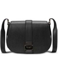 Kate Spade - Nouveau Textured Leather Medium Saddle Bag - Lyst