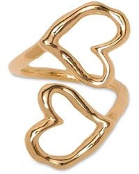 Maje - Double Heart Ring - Lyst