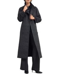 Hobbs - Peckworth Plaid Double Breasted Long Coat - Lyst
