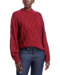 Elan - Cable Knit Crewneck Sweater - Lyst