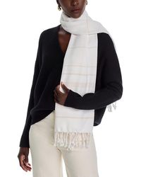 Vince - Cotton & Cashmere Striped Wrap - Lyst