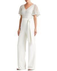 ralph lauren cream jumpsuit