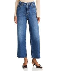 FRAME - The Wide High Rise Ankle Wide Leg Jeans - Lyst