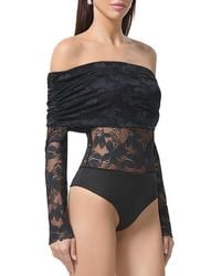 AFRM - Lennox Lace Off The Shoulder Bodysuit - Lyst