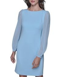 Karl Lagerfeld - Scuba Crepe Sheath Dress - Lyst
