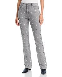Cinq À Sept - Sammy Studded High-Rise Denim Jeans - Lyst