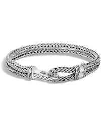 John Hardy Men's Double Classic Chain Hook Bracelet - Metallic