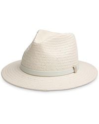 Rag & Bone - Packable Straw Fedora - Lyst