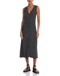 Rag & Bone - The Knit Stripe Button Tank Dress - Lyst