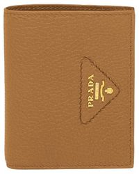 Prada - Small Leather Wallet - Lyst