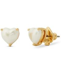 Kate Spade - My Love Imitation Heart Stud Earrings - Lyst