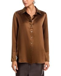 Co. - Silk Button Down Shirt - Lyst