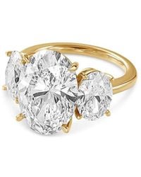 Bloomingdale's Fine Collection - Certified Lab Grown Diamond Oval Three Stone Engagement Ring - Lyst