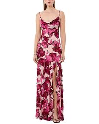 Nicholas - Kamila Ruffled Cowl Gown - Lyst