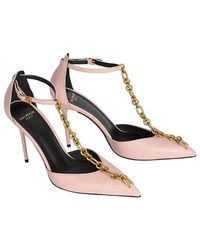 Balmain - Sync Leather Stilettos With Pointed Toe Pumps - Lyst