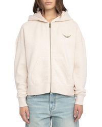Zadig & Voltaire - Mia Zip Concert Sweatshirt - Lyst